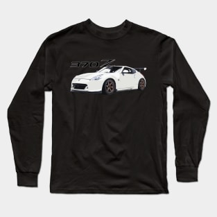 Nissan Z in White on Bronze Volks Long Sleeve T-Shirt